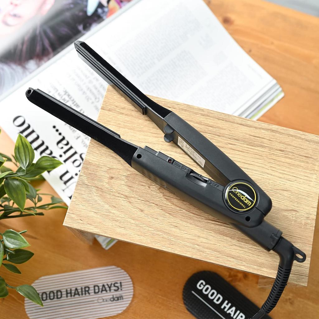 Onedam Onedam Hair Iron Straight Curl Slim Negative Ion Plate 11mm Bangs Wavy Commercial Use Men's 60℃~200℃ AHI-1100