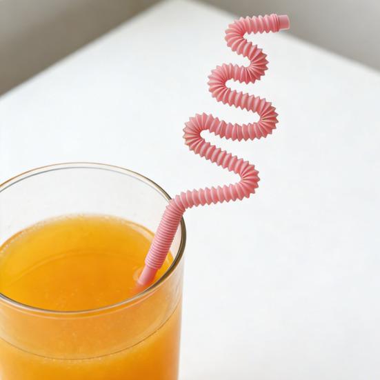 Разноцветные изогнутые гибкие соломинки 6 мм, многоразовые, пищевой пластик, гибкие соломинки для питья, для дня рождения, дома, путешествий