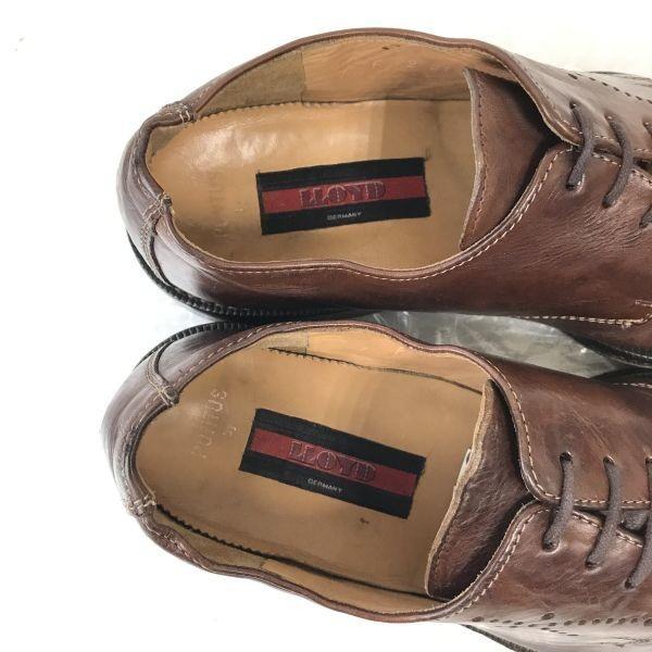 Vintage Lloyd Germany Leather Square Toe Brown 25.5(USED)