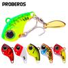 Proberos Long Throw Lure Bait with Sequins Rotating Vibration VIB Sequins Submerged Lure Bait