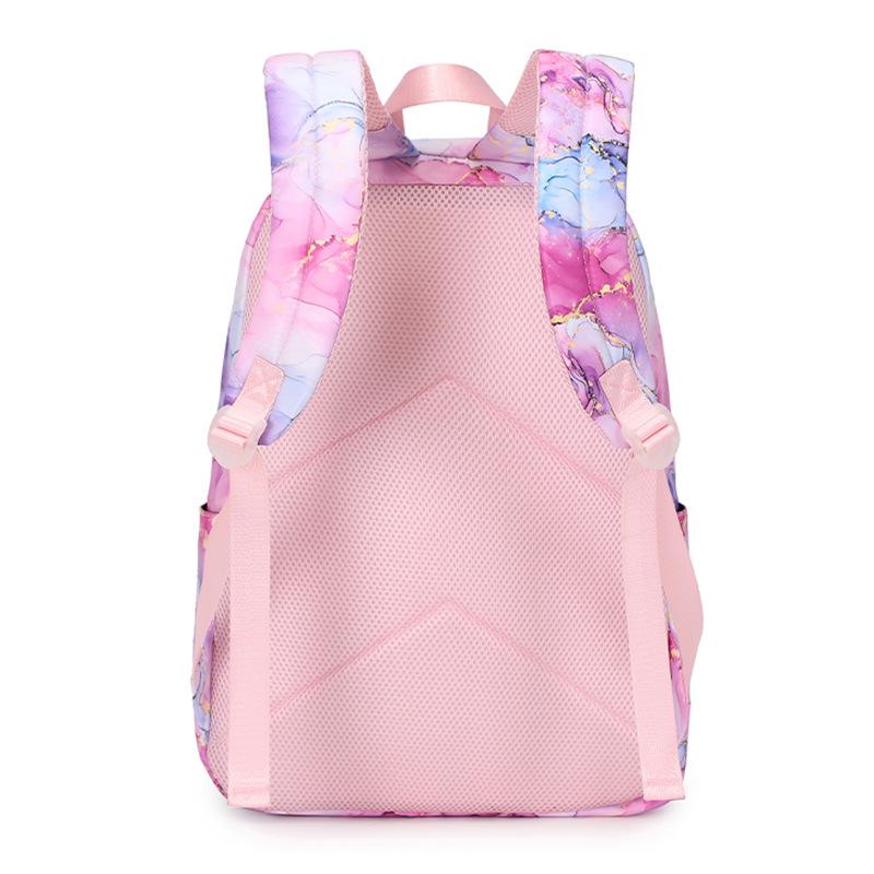 Lightweight Water Resistant Backpack for Kids Girls School Backpack with Lunch Box Elementary Middle School Book Bag Set