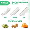 Benriner Vegetable Noodle Cutter Green 11.6 x 27 x 17cm