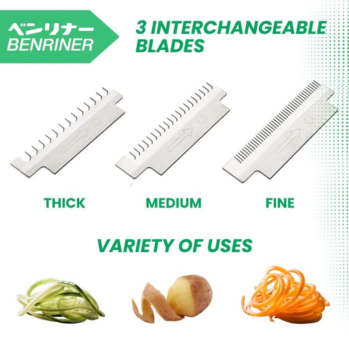 Benriner Vegetable Noodle Cutter Green 11.6 x 27 x 17cm