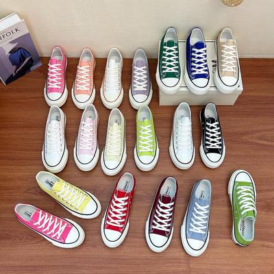 2024 Осень Женские Классические Холщовые Ретро Повседневные Туфли 1970-х Низкие