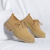 British Style Fashionable Work Shoes Men's Genuine Leather Shoes Thick Soles Wear-resistant Men's Oxford Shoes Elevated Design