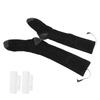 Electric Heated Socks Soft Thicken Cotton USB Rechargeable Battery Thermal Socks Grey Black
