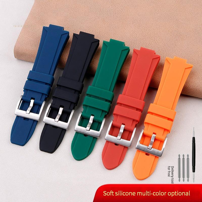 Classic Convex Mouth Silicone Watchband For Casio G-SHOCK Steel Heart GST-B400 Men's Sports Waterproof Rubber Strap Bracelet Accessories