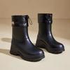 Factory Sale Fashion Women Rain Boots Various Widely Used Made In China Red Belted Rain Shoes