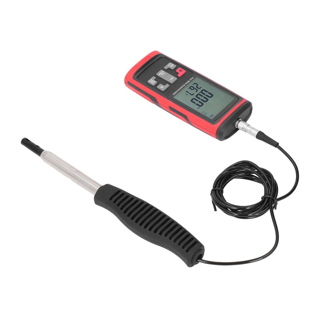 Digital Anemometer High Accuracy HD Handheld Telescopic Multifunctional Wind Speed Meter with Temp H