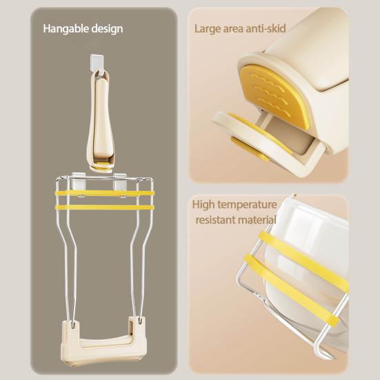 Защитные щипцы для посуды, держатель-клипса, термостойкий захват для сковороды, надежный захват