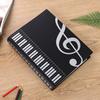 Transparent A4 Music Binder: Loose-Leaf Sheet Music Staff Paper Book, 80 Pages Document Holder for Piano Students