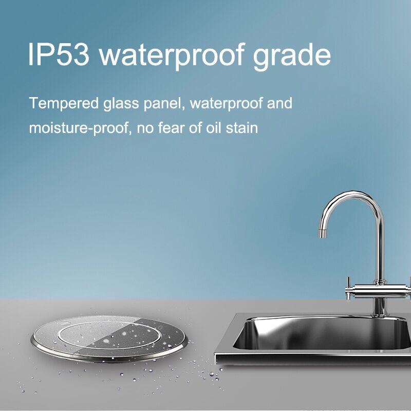 Высококачественная интеллектуальная подъемная электрическая универсальная беспроводная зарядная розетка ЕС, встроенная в кухонный стол, невидимая вилка питания