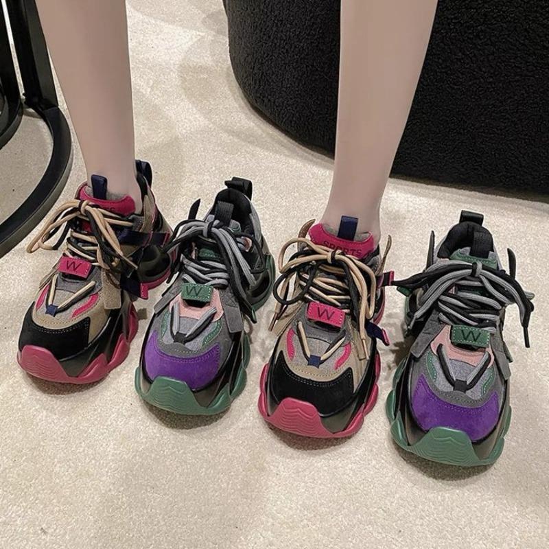 Женские кроссовки 2024 Теннис Розы Повседневная мода Сетка Женская Женская обувь Корейские Тренеры на толстой подошве с платформой Женская обувь