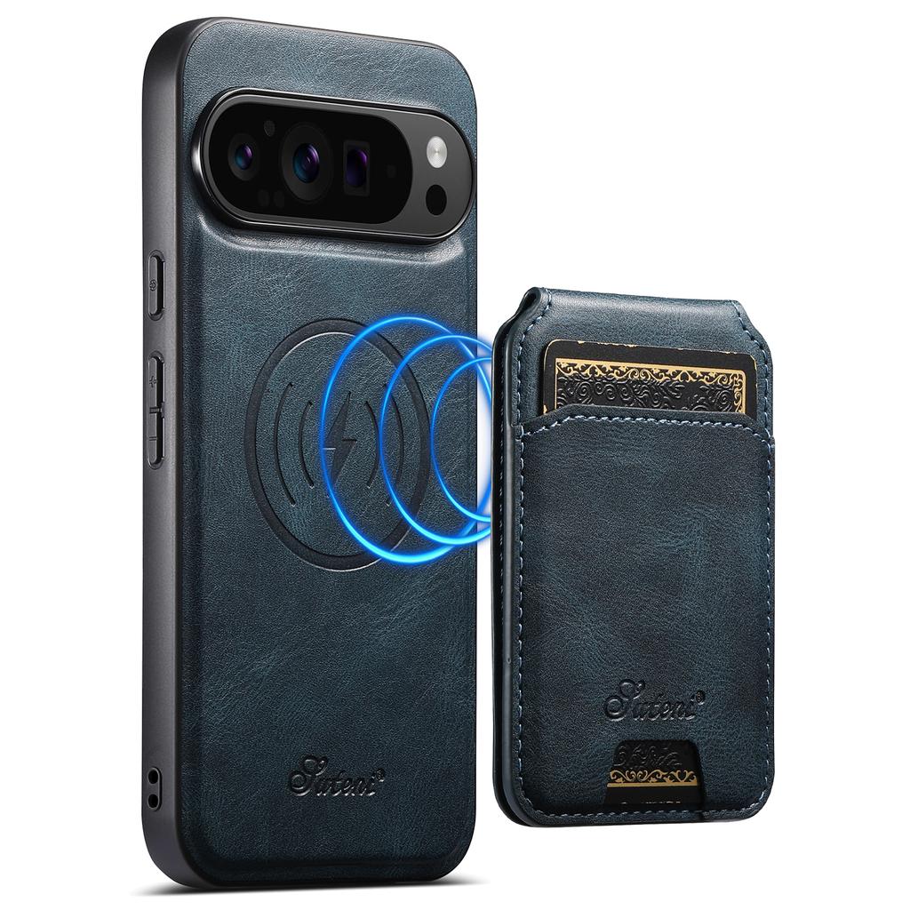 SUTENI H15 For Google Pixel 9 Pro XL Case Compatible with MagSafe Detachable Card Holder Phone Cover