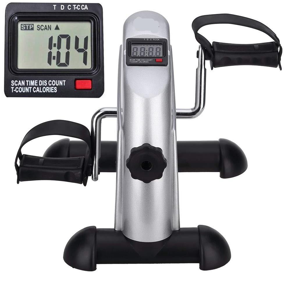 Rehabilitation Training Equipment Exercise Bike Pedal Exerciser Portable Foot Cycle Arm & Leg Peddler Machine with LCD Screen Displays