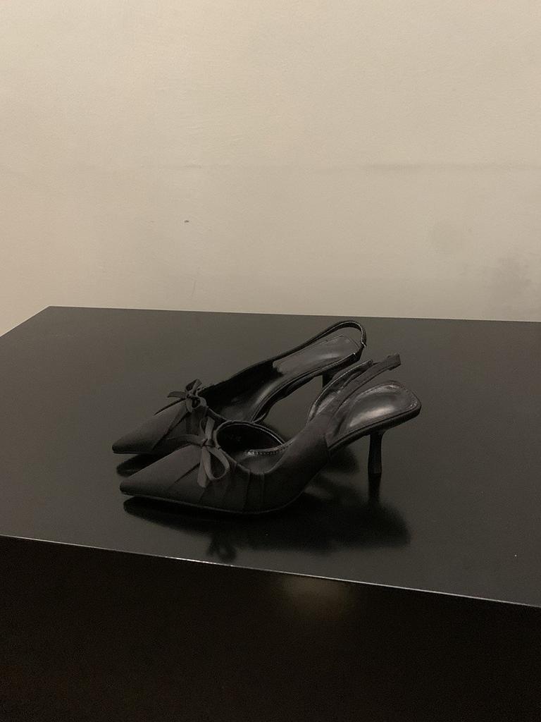 Niche высокие каблуки с леопардовым принтом сандалии с заостренным носком туфли-мешки на голову сказочные туфли 2025 года новые весенне-летние туфли с острым бантом