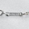 TIFFANY&Co. Open Heart Necklace Elsa Peretti Silver925 Heart 4.6g Women Used