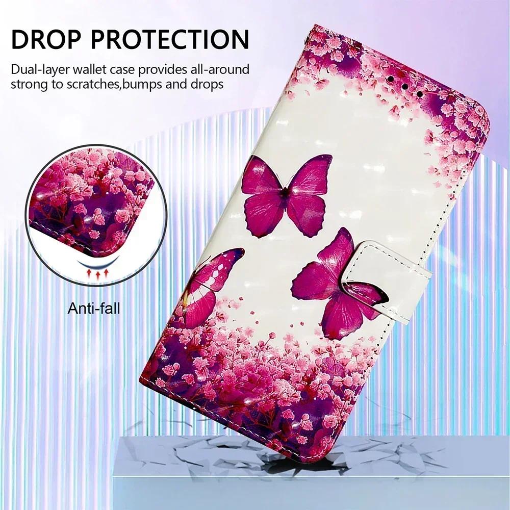 Милый painted PU кожаный флип-кейс на For Redmi Note 12 Pro+ Plus Explorer Speed 12 Turbo 12 Pro 12S 12C Кошелек С подставкой Чехол Ремешок