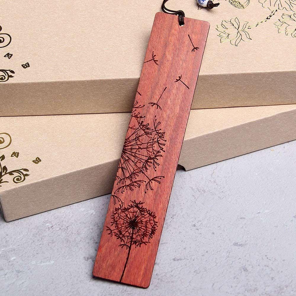Sandalwood Wooden Book Mark Carving Pagination Mark High Quality Reading Tools  Gift