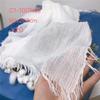 White Cotton Scarf Multi-Specification Plant Dyeing Embryo Cloth Square Scarf Triangle Scarf Lace Shawl Teaching