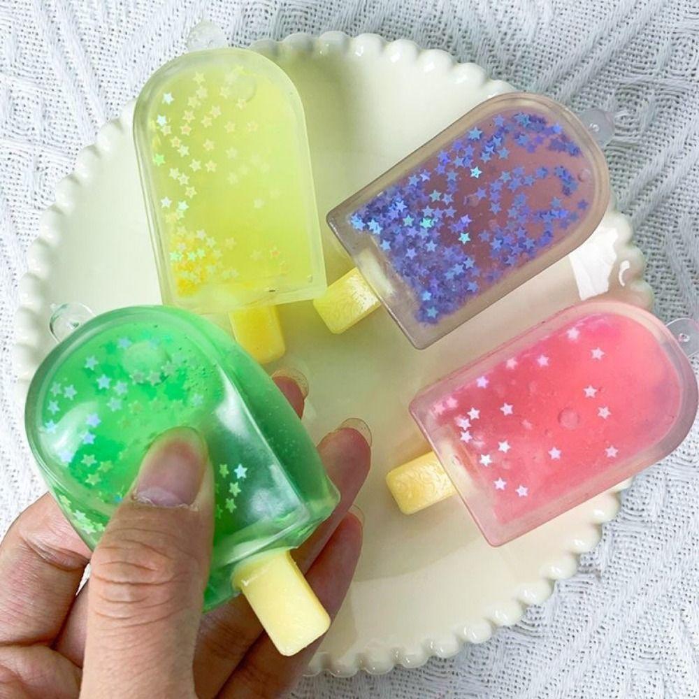 Мороженое-игрушка с сахаром, выдавливаемая, успокаивающая текстура, медленно поднимающееся, мороженое-эскимо, игрушка для выдавливания, сенсорные игрушки для выдавливания