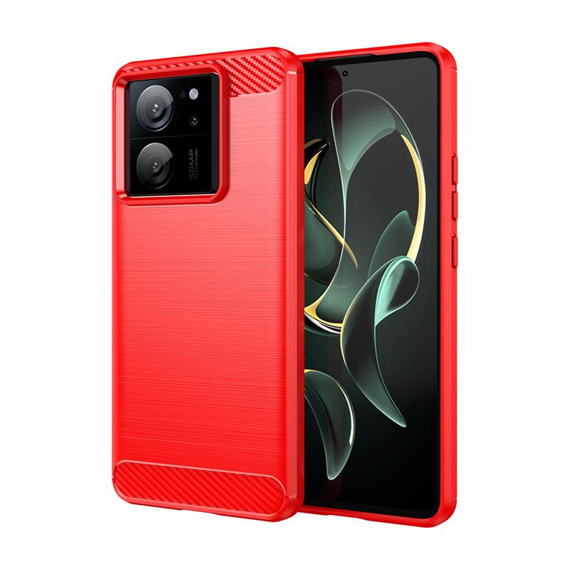 Для Xiaomi 13T Pro Чехол для Xiaomi 13 T 13T Pro 5G Чехол 6,67 дюйма из углеродного волокна Ударопрочный силиконовый бампер для Xiaomi 13T 5G