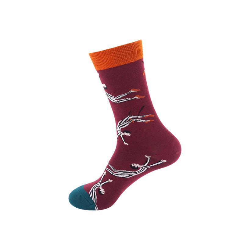 Носки средней длины мужские и женские сумасшедшие носки дезодорант трендовые чулки