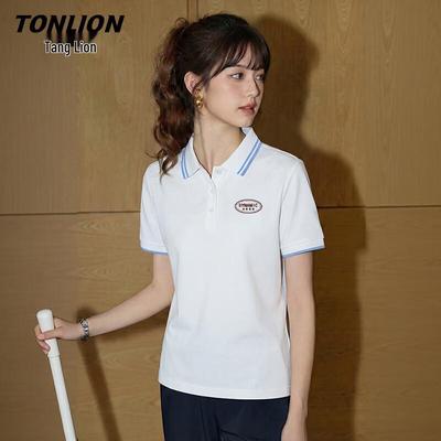 Женская охлаждающая поло-футболка TonLion с цветовыми блоками