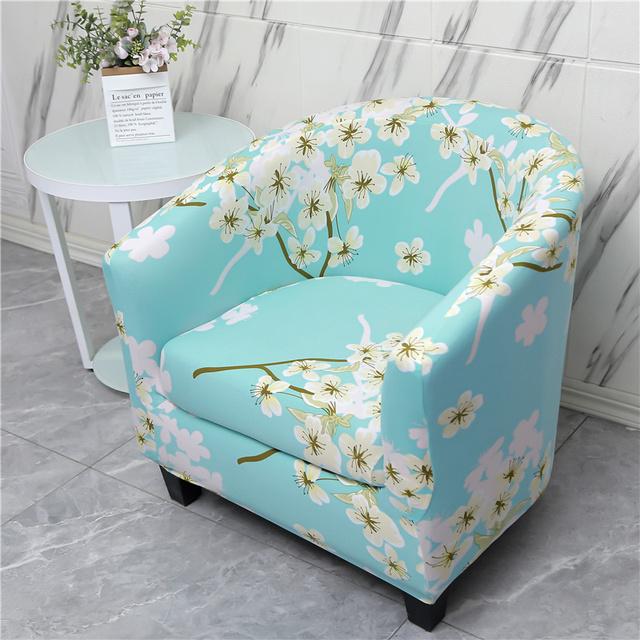 2 шт./компл. чехол для клубного стула, эластичные чехлы на кресла, чехол для стула с принтом, чехол для дивана, спандекс, чехлы для диванов для барной стойки