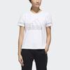 Adidas Round Neck Short Sleeve T-Shirt Women Tops White GJ9022