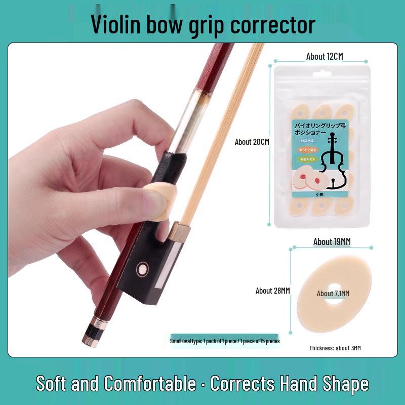 Violin Bow Grip Corrector for Children & Adults - Left/Right Hand Practice Aid - Musical Instrument Accessory