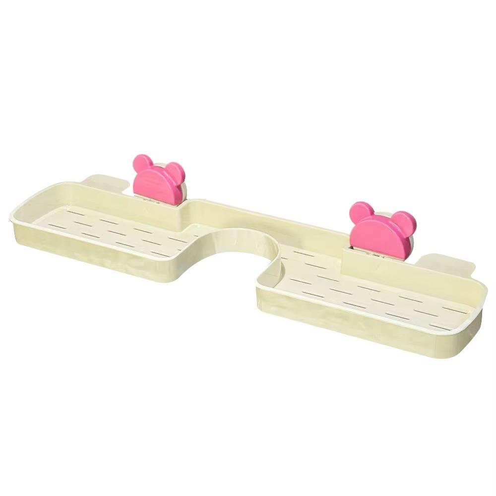 Suction Cup Design Dopamine Faucet Rack Space-saving Punch-free Rack Bathroom Solutions