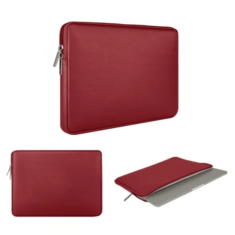 PU Leather Laptop Bag Anti Fall Laptop Protection Cover Simple Laptop Pouch Storage Tablet
