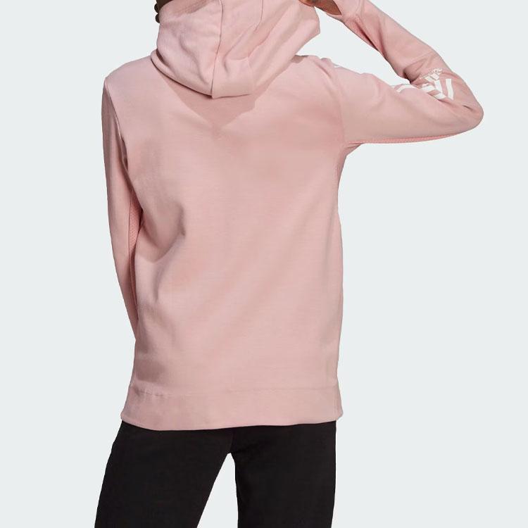 Adidas Aeroready Made For Hoodie Striped Color Block Quick-Dry Sports Jacket Women Jacket Miracle-Purple Pink HD1735