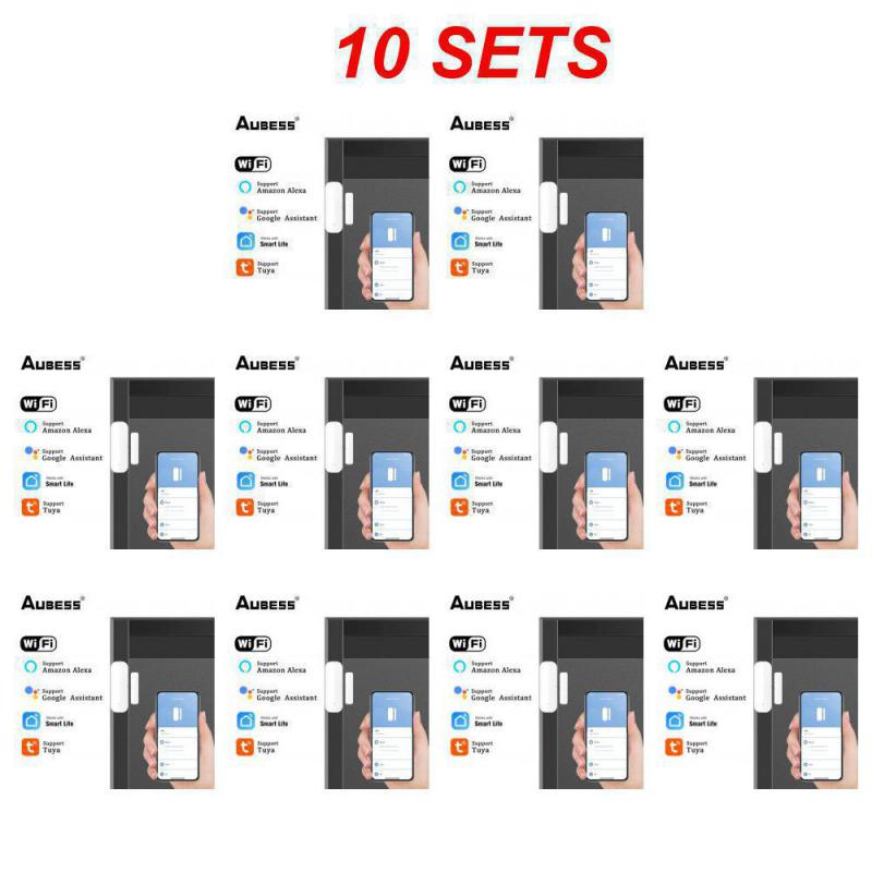 Tuya WiFi Smart Door Sensor Wireless Magnetic Sensor Door Window Open Closed Detectors Автоматизация Домашняя безопасность через Alexa Home