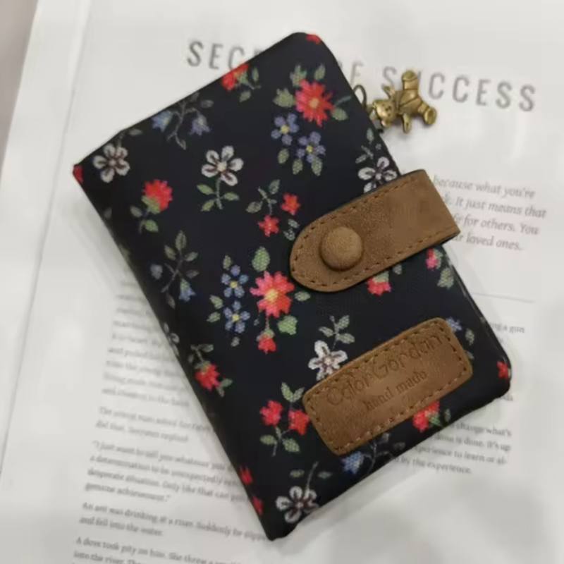 Женский милый короткий кошелек с застежкой-молнией из ПУ кожи - вместительная монетница, сумка для денег, матовая печать, держатель для ID-карты, милый клатч для девушки