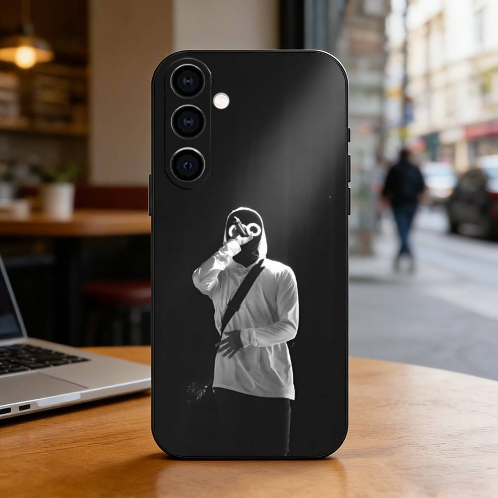 Чехол для телефона Singer Funny B-BoyWithUke для Samsung Galaxy A73, A72, A71, A70, A53, A52, A51, Мягкий силиконовый черный чехол