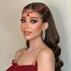 Exquisite Bride Forehead Head Chain Shining Woman Headwear Pageant Tiara  Dance Party