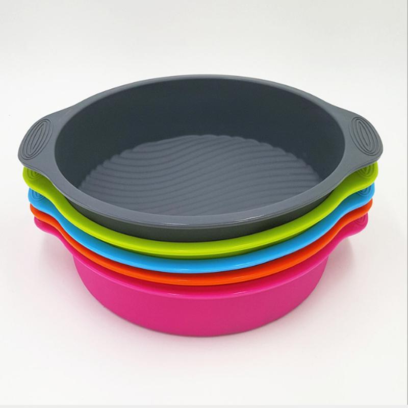 Силиконовая форма для торта, форма для праздничного торта, круглый силиконовый диск, инструмент для выпечки 9 дюймов