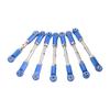 7pcs RC Tie Rod Set Aluminum Alloy Durable Convenient Metal RC Car Link Rod Set for Traxxas 1 10 RC Short Truck Blue