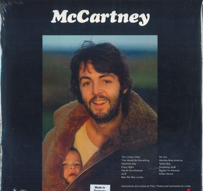 LP Пластинка ПОЛ МАККАРТНИ - McCartney 0602557567557 MPL, Capitol Re 2017 Всемирный Рок
