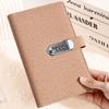 Дневник-переплет с замком-конвертом, многоразовый бумажный журнал-блокнот, портативная бюджетная книга с паролем