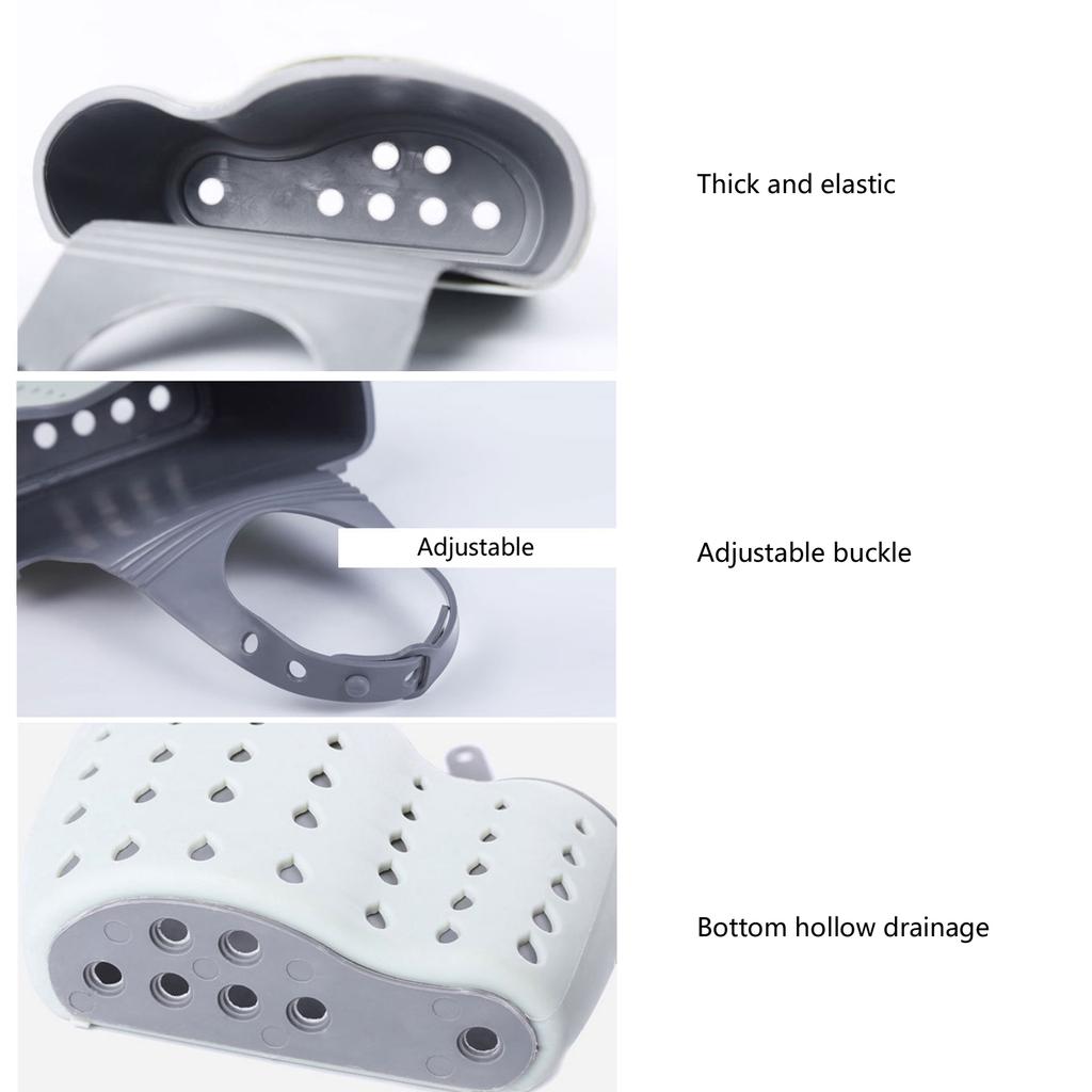 Силиконовая подвесная корзина для слива, регулируемая подвесная корзина для раковины, держатель для хранения кухонных принадлежностей для уборки