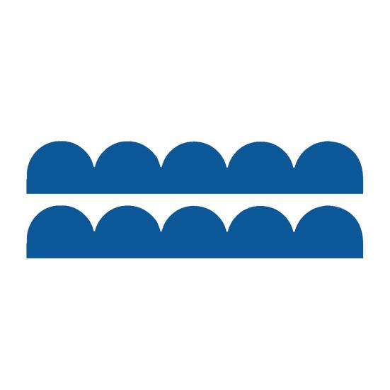 2Pcs Scalloped Wood Border Trim Wall Decoration Adhesive DIY Cabinet Shelf Door Window Frame Scalloped Edge Decorative Wood Strips