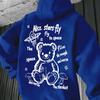Autumn and winter new men's and women's hooded sweatshirt, with a versatile and casual bear star space pattern print