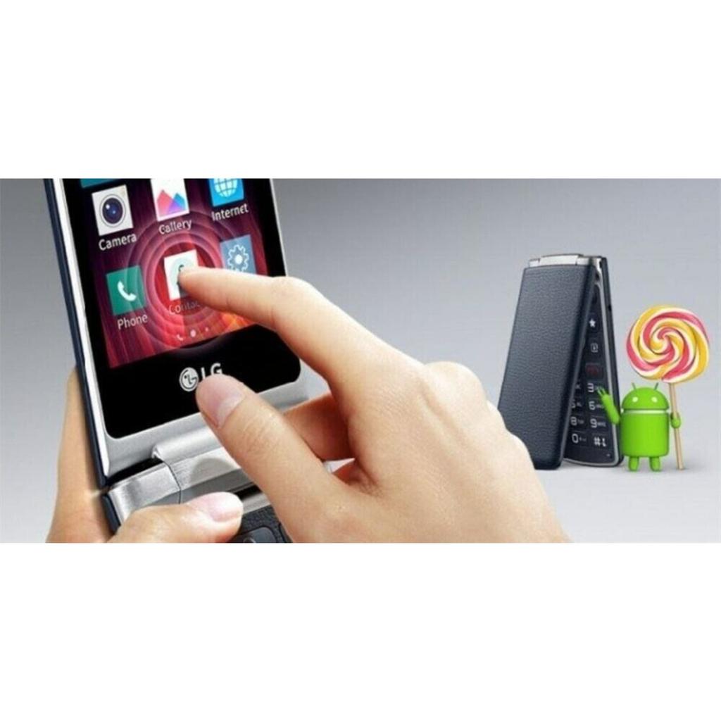 Восстановленный LG Wine Smart H410 Оригинальный Большая Клавиатура 4G Раскладушка Сенсорный Экран Разблокированный Android Смартфон