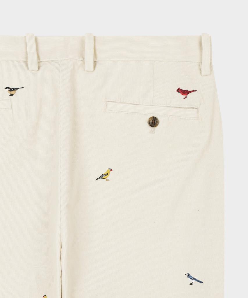 BROOKS BROTHERS Классический крой 15W Вельветовые Чино Брюки с Узором Птиц (бежевый) (Bbpcmnf404)
