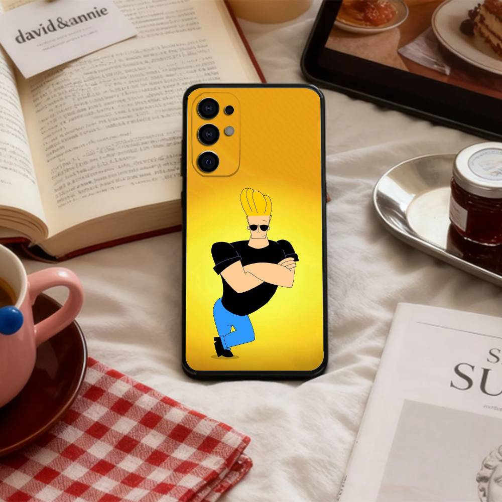 J-Johnny B-Bravo Anime  Phone Case For Samsung S 25,24,23,22,30,21,10,9,Ultra,Plus,Lite,FE,4,5 G Soft Black Case