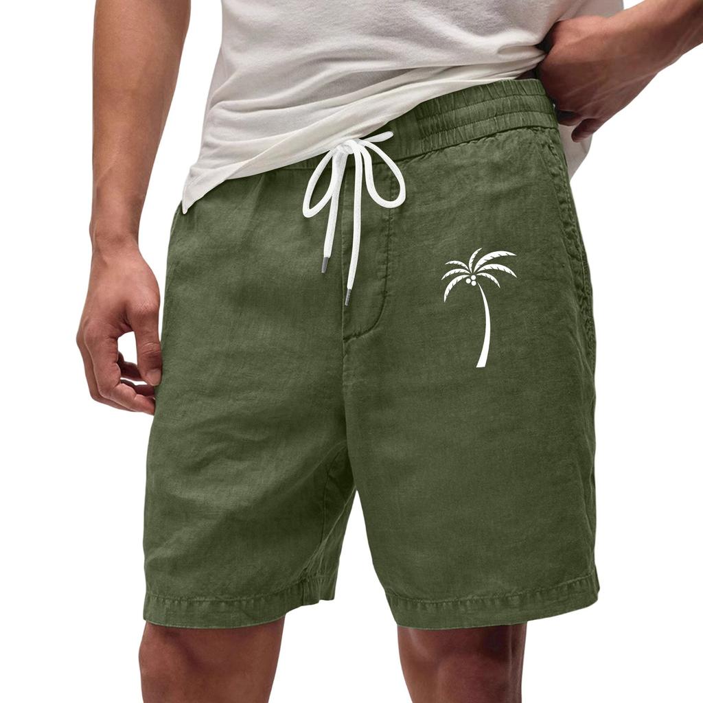 Мужские летние большие повседневные свободные спортивные брюки пляжные шорты