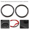 2pcs Air Condition Vent Outlet Ring Decoration Trim Cover for C Class W204 11 13